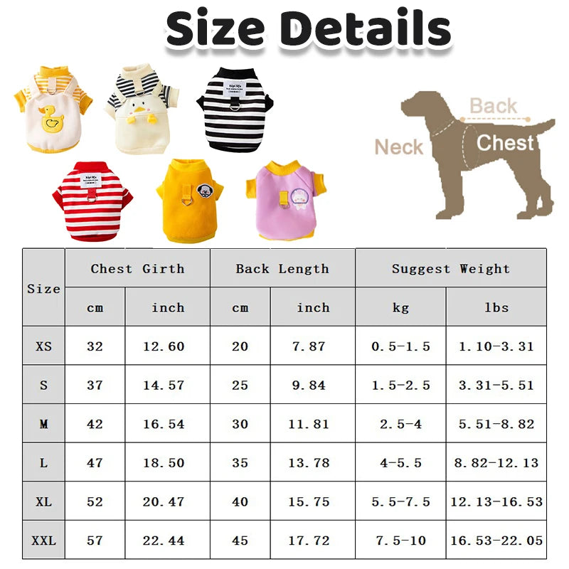 Winter Dog Clothes Cute Cartoon Dog Warm Hoodie Chihuahua French Bulldog Sweatshirt Puppy Outfit Coat Pet Dog Costume