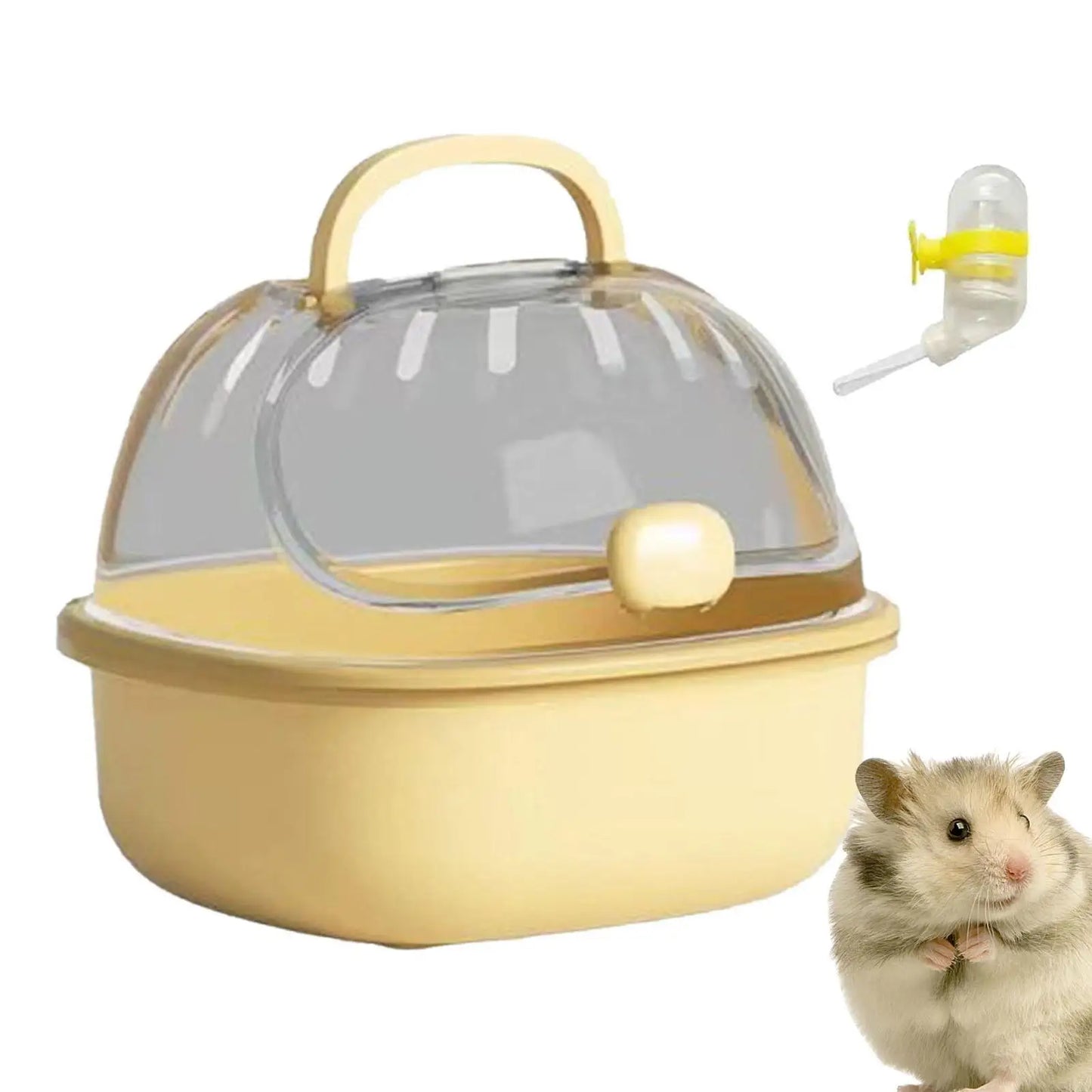 Hamster Travel Carrier Cage Travel Breathable Small Animal Carry Case for Chinchilla Hedgehog Vacation Small Animals Squirrel