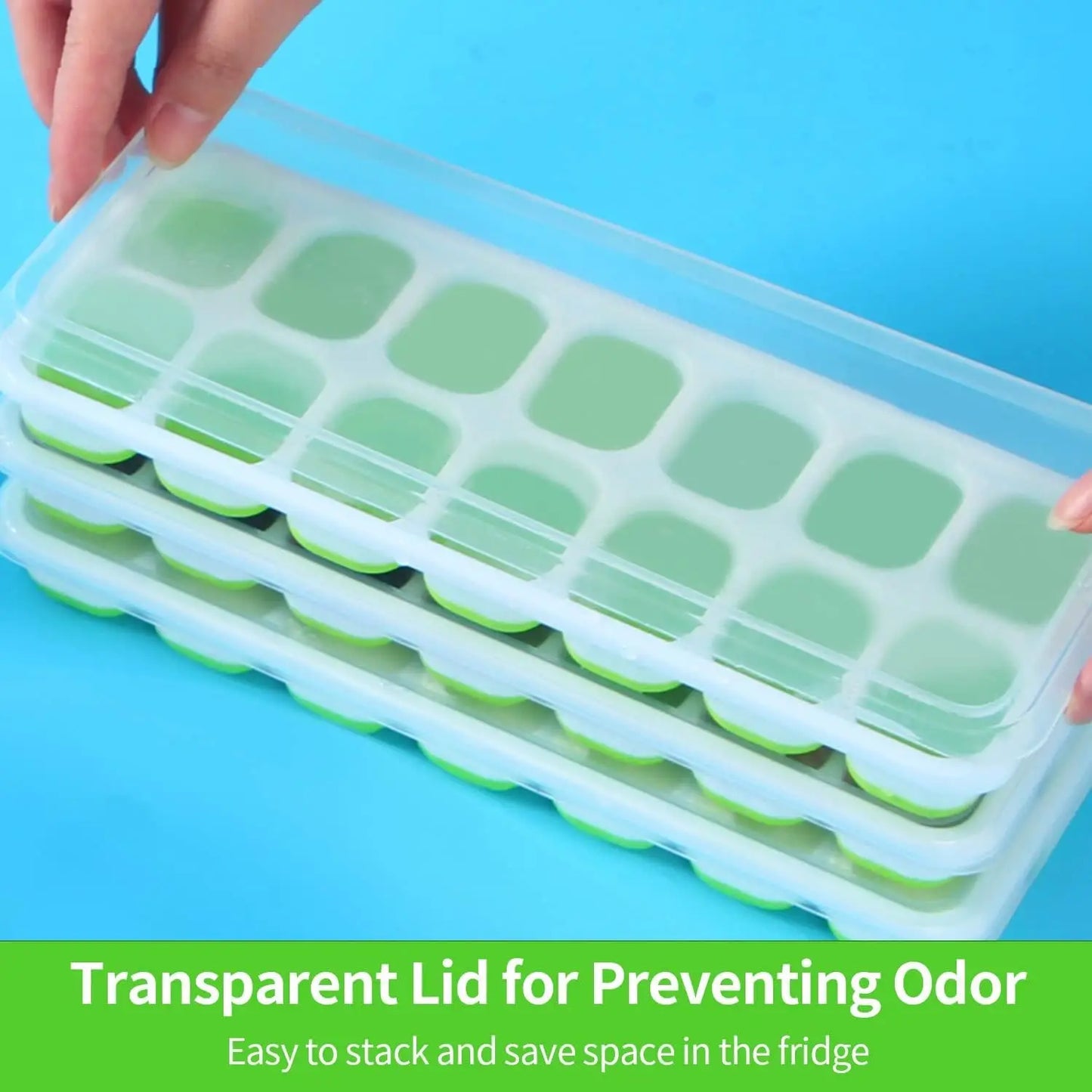 14 Grid Square Silicone Ice Cube Mold – Easy Release Design for Perfect Ice Cubes