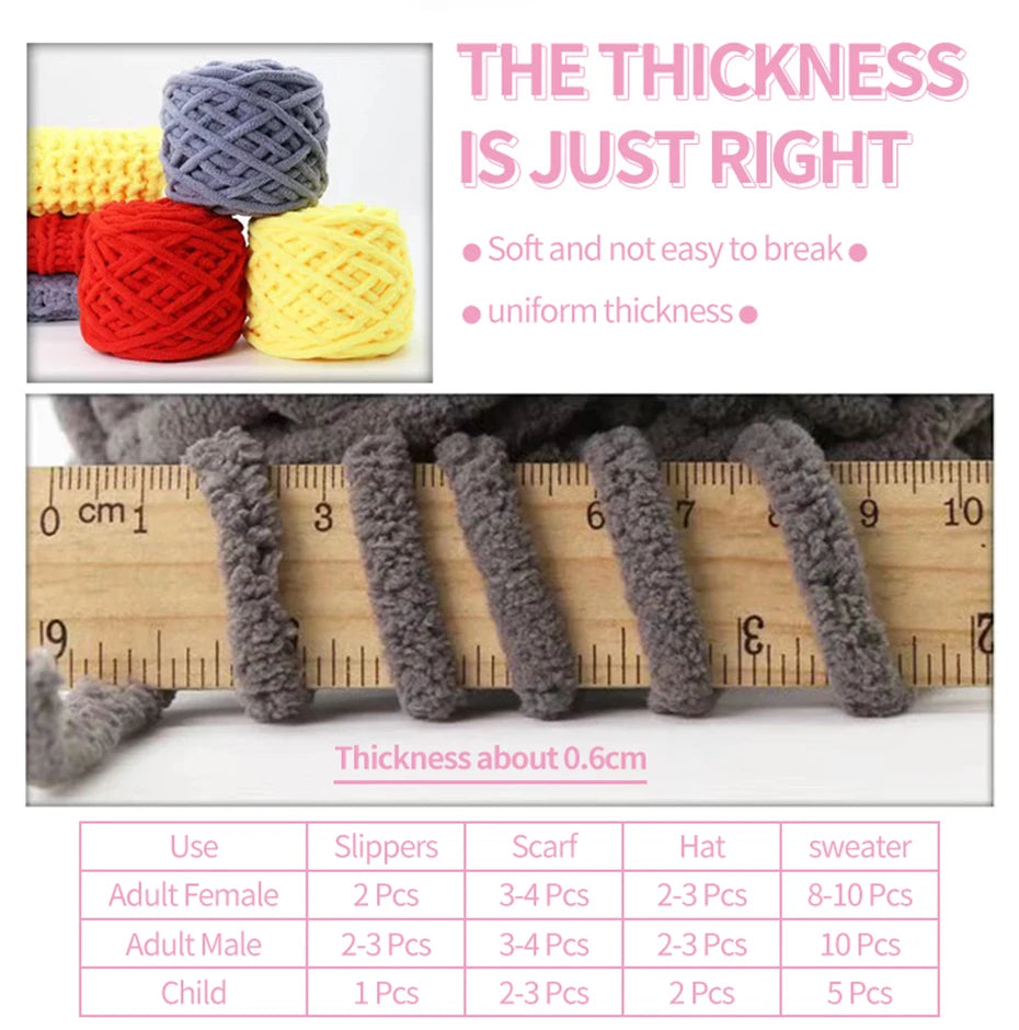 QJH Chunky Blanket Knitting Yarn for Cozy Throws and Pillows