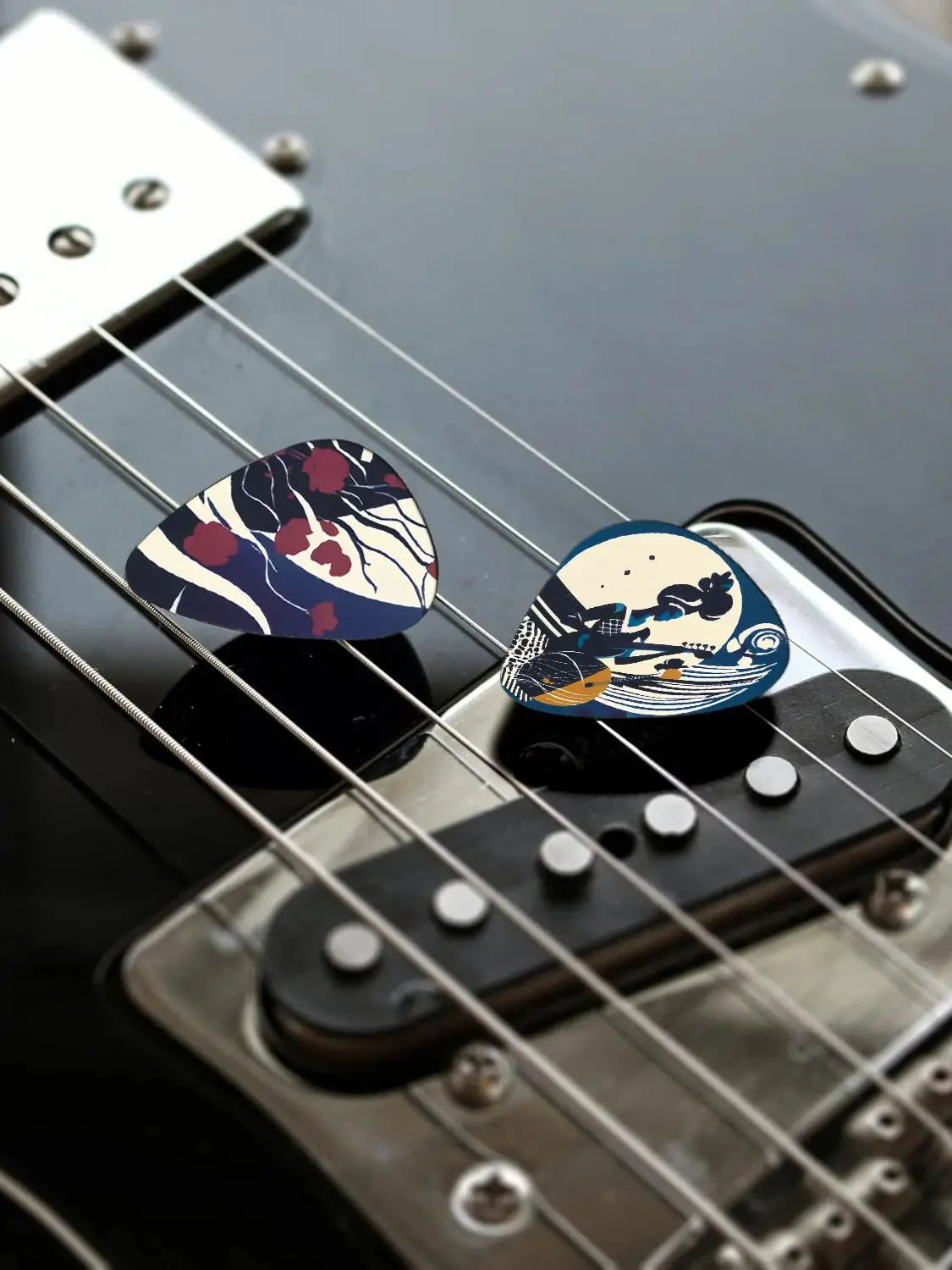 12pcs New Guitar Picks 0.46/0.71/1.0Mm Cartoon Couples