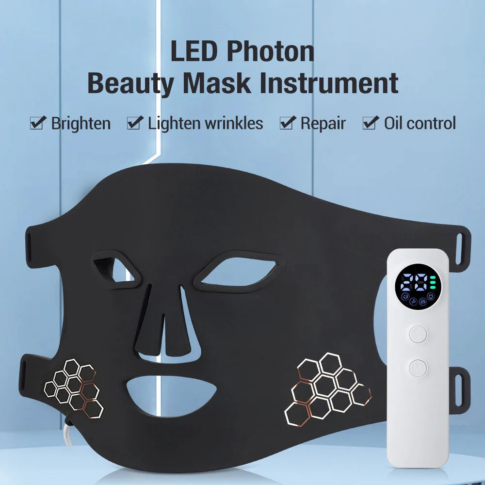 Red Light Therapy Mask 460nm 660nm 850nm LED Skin Rejuvenation
