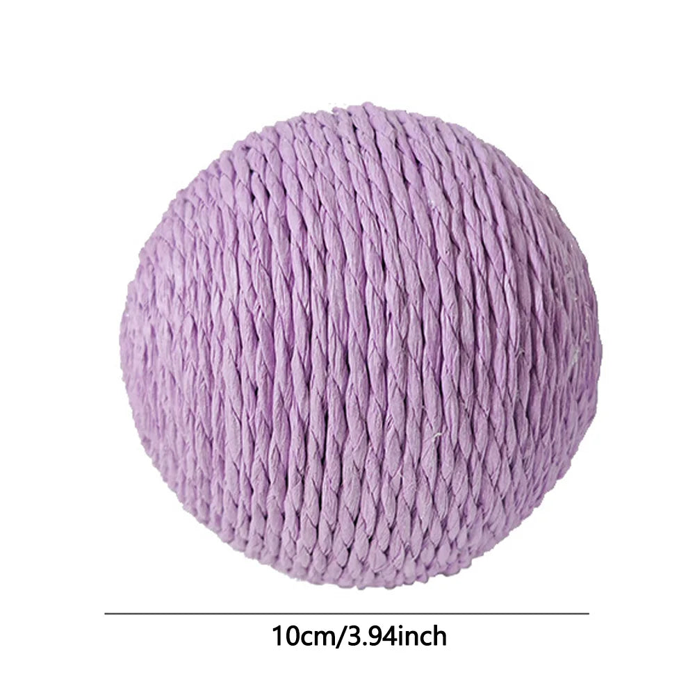 10CM Interactive Sisal Cat Scratching Ball Toy For Kitten Grinding Paws Toys Cats Scratcher Wear-resistant Pet Furniture supplie