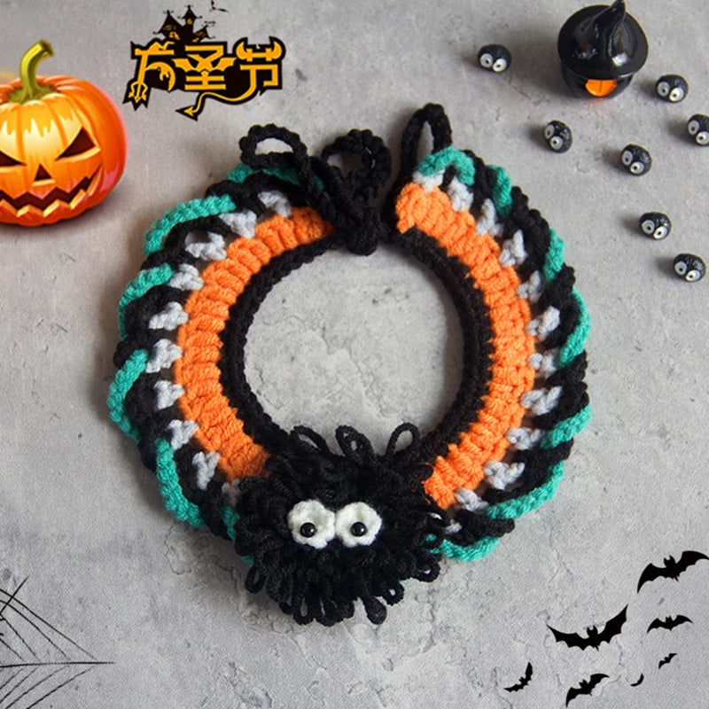 Cat Collar Kawaii Cat Scarf Pet Clothes Decorative Cats Clothing Cat Costume Accessorie Halloween Christmas Decoration