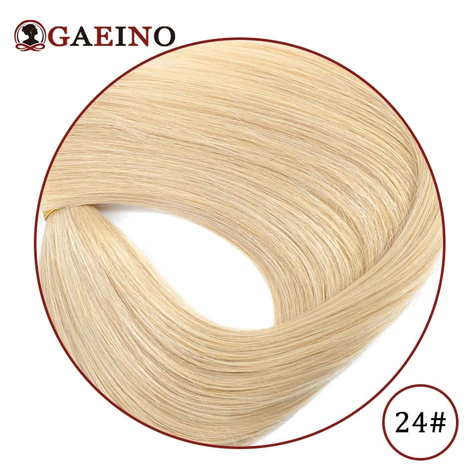 Straight Hair Bun Elegant Donut Chignon With Elastic Rubber Band Hairpiece Golden Blond Real Human Hair Extensions For Women