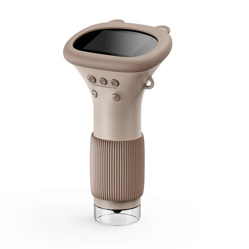 Kids Portable Digital Microscope 1000X Magnification with 2 Inch IPS Screen and 8 Adjustable LED Lights