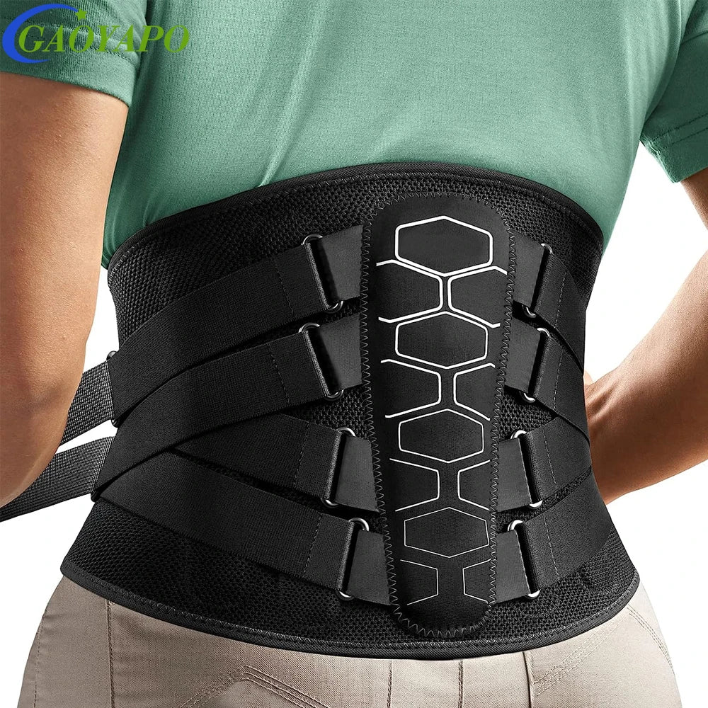 1PC Back Brace for Lower Back Pain, Lumbar Support Belt for Men Women,Bionic Spine Design Back Brace for Sciatica Herniated Disc