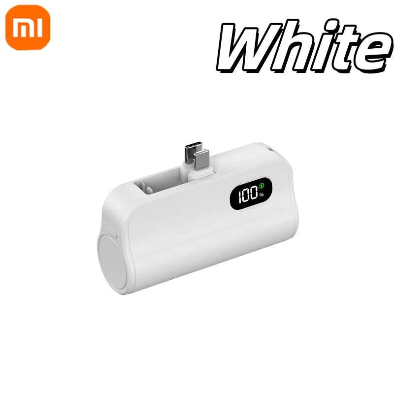 Xiaomi Capsule Power Bank 50000mAh Hidden Type-C Lightning Interface Mobile Power Supply Emergency External Battery Fast Charger