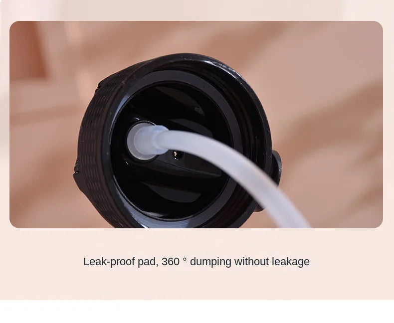 1pc 1000ml Large Capacity Gradient Water Bottle with Straw