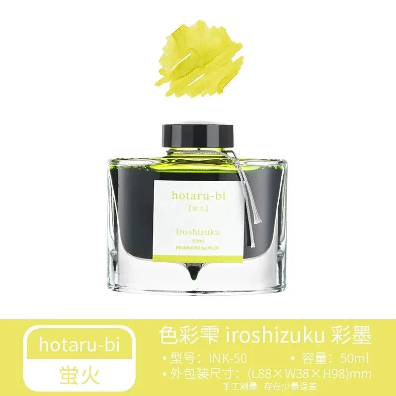 Pilot 25 Color 50ml Fountain Pen Ink Set with Glass Bottles for School and Office Use