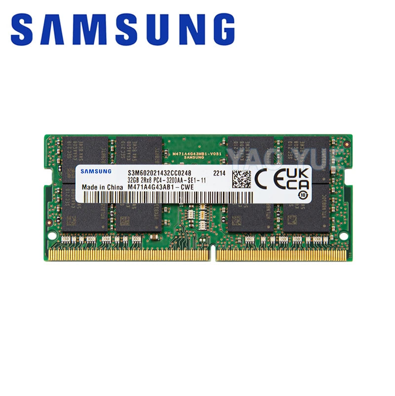 Memoria para portátiles Samsung DDR4 de 4 GB, 8 GB, 16 GB, 32 GB, 64 GB, 2400 MHz, 2133 MHz, 2666 MHz, 3200 MHz, Sodimm, de alto rendimiento