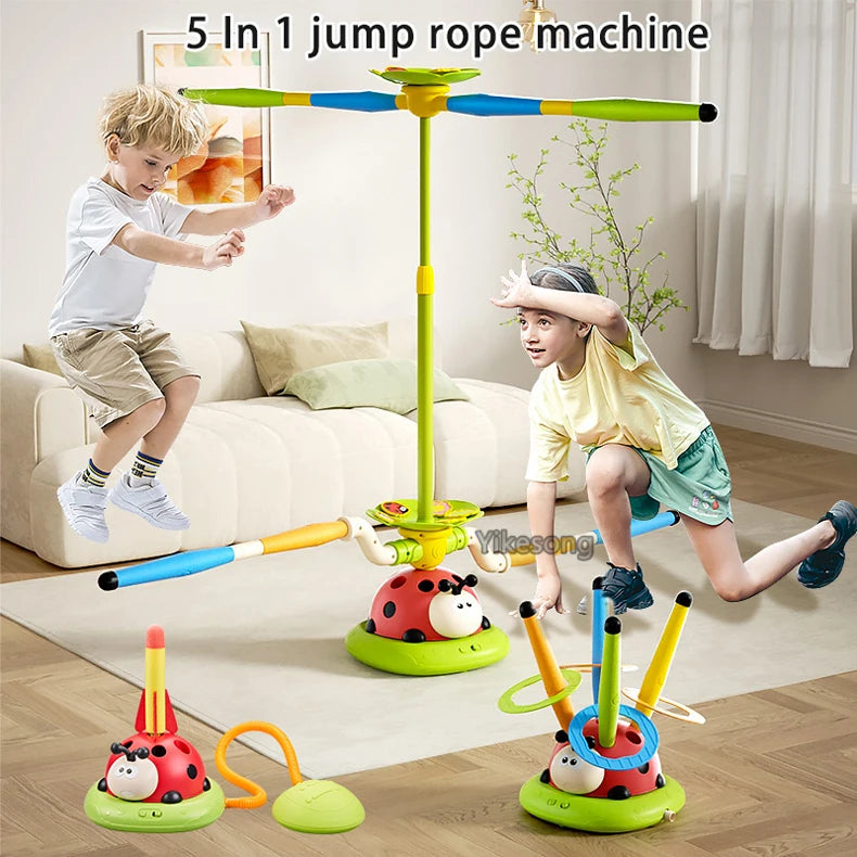 Rocket Launcher Ladybug Jump Game Machine for Kids - 3 Styles Outdoor Toy to Develop Grasping and Movement Skills