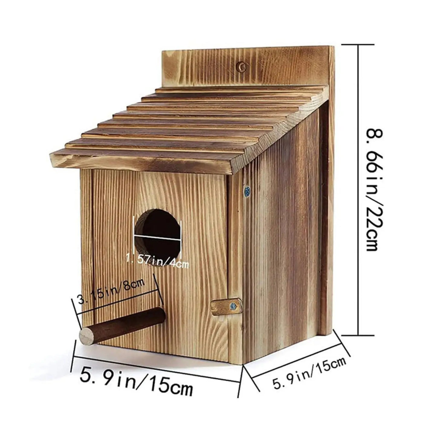Bird House Bluebird House Wooden Bird Box for Kids Adults Window Small Birds