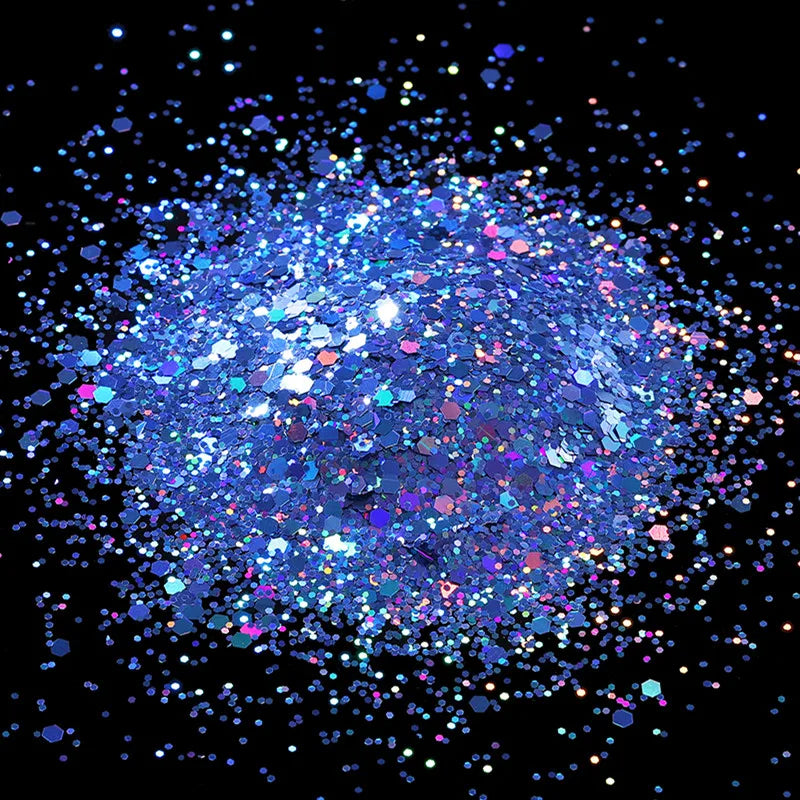 10g Holographic Hexagon Chunky Glitter for Epoxy Resin Art