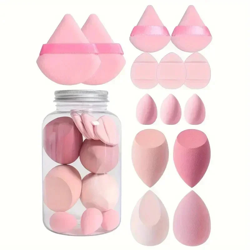 12/14Pcs Makeup Sponge Set Beauty Egg Blending Tools
