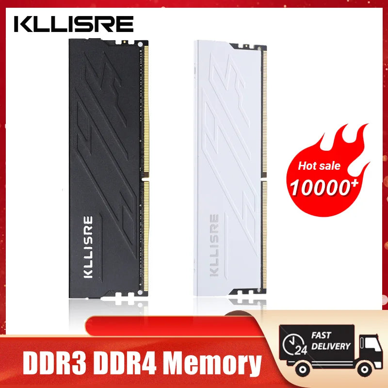 Memoria RAM Kllisre DDR3 DDR4 de 8 GB y 16 GB, 1600, 1866, 2666 y 3200 MHz, para escritorio, sin ECC