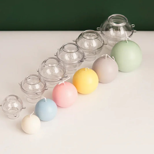 5-10cm Spherical Candle Plastic Mold DIY Aromatherapy Kit