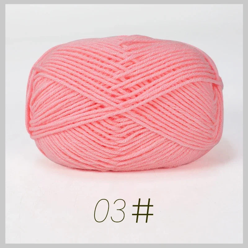 A1-1 50g Set Soft Milk Cotton Yarn for Knitting and Crochet
