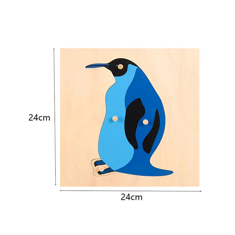 Montessori Wooden Panel Puzzles for Kids Age 3-6 Cognitive Animal and Insect Learning Toys