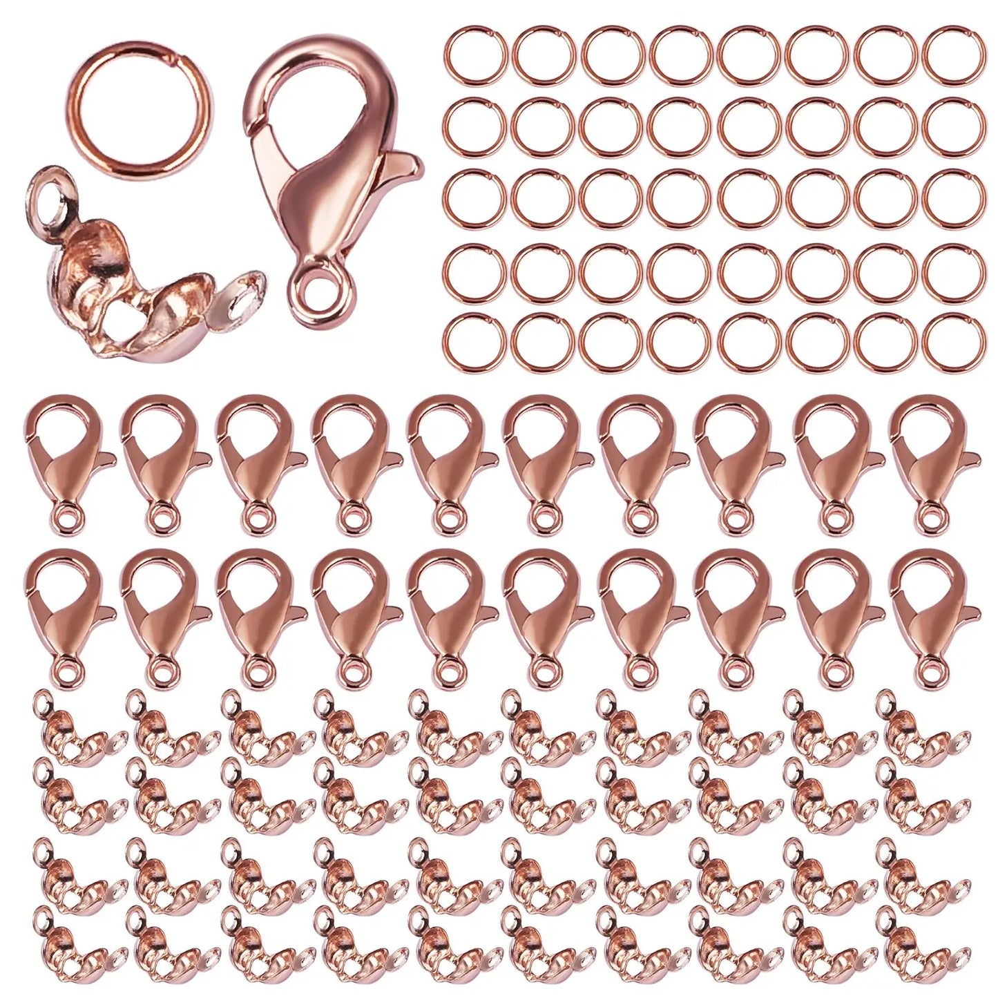 100Pcs Alloy Lobster Clasp Set for DIY Jewelry Making Supplies