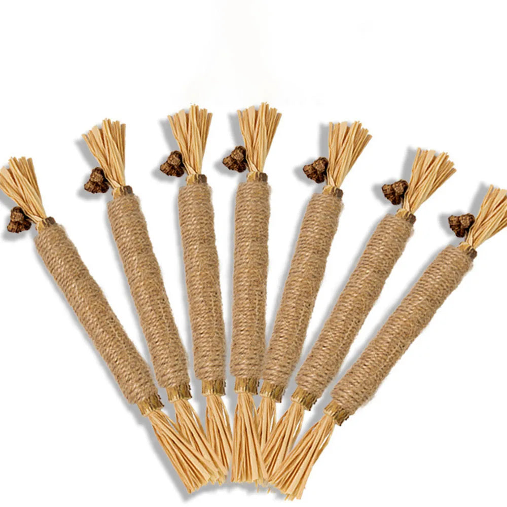 Kitten Hemp Rope Chew Stick, Durable Cat Teaser Toy - Bite-Resistant Grinding Tool for Kitten Chewing Fun