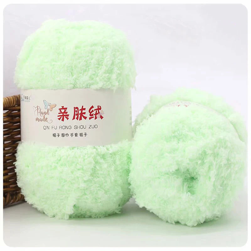 50g/Set Chenille Yarn Soft Coral Velvet for Knitting DIY