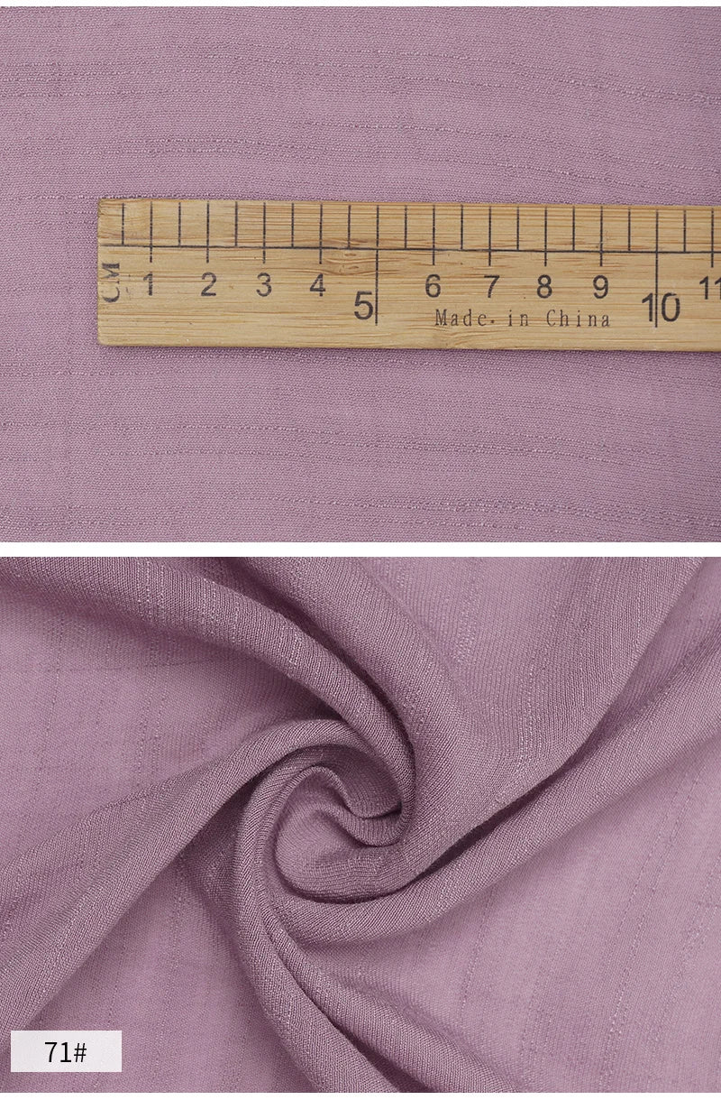 Solid Color Imitation Hemp Bamboo Crepe Fabric 5M 2M 1M 0.5M Soft Breathable Vibrant DIY Dress Gauze Curtain Bedding