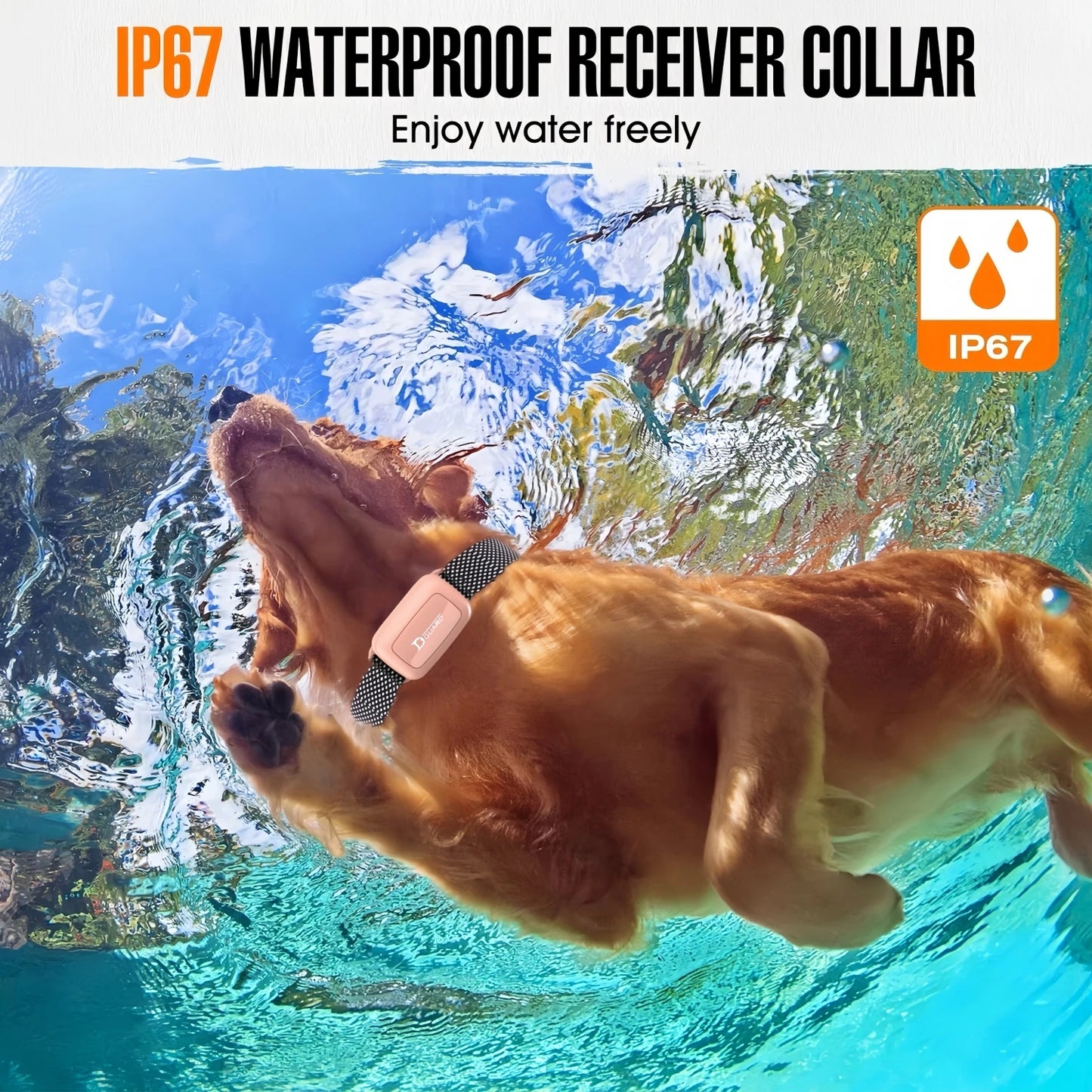 YHLC 3300ft Automatic Anti Barking Dog Collar, Rechargeable Bark Stopper, Stop Barkin, Electric Training Collar for Dog