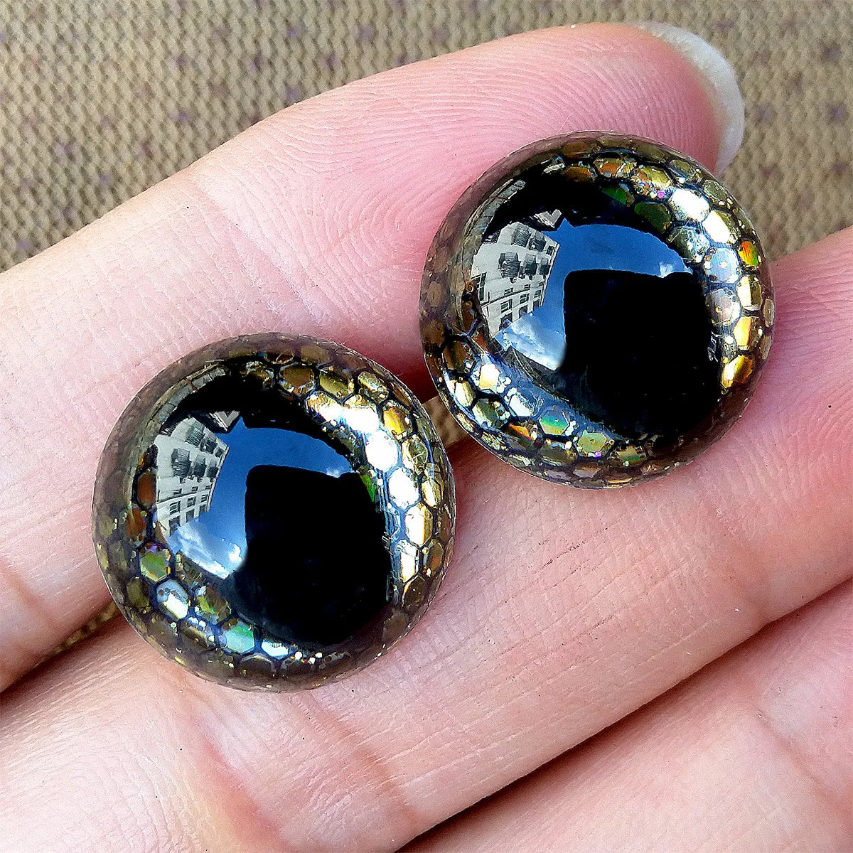 20pcs 3D Honeycomb Cat Safety Eyes for Amigurumi Crafts