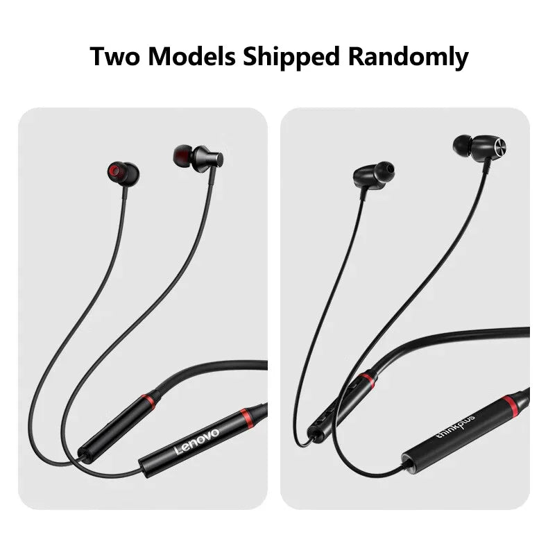 Auriculares Bluetooth originales Lenovo HE05X, auriculares impermeables, tapones para los oídos, sonido HIFI, banda para el cuello magnética, auriculares deportivos