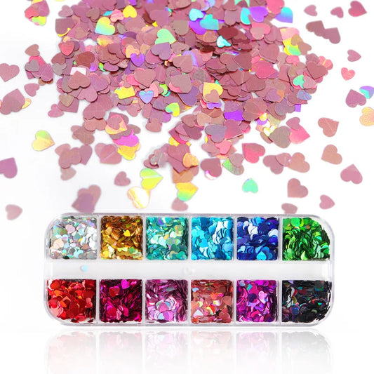 Halloween12 Grids Mix Color Eyelash Extension Accessories Butterfly Glitter Decorations For Nail Art  Makeup Tools Beauty Health