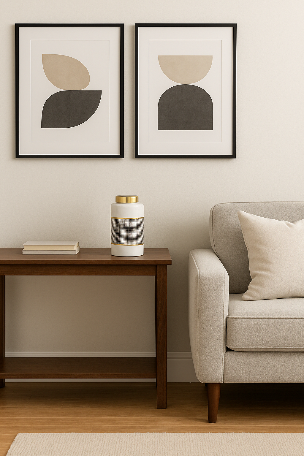 Tarro de cerámica contemporáneo de 13" con tapa de Sagebrook Home - Blanco/dorado