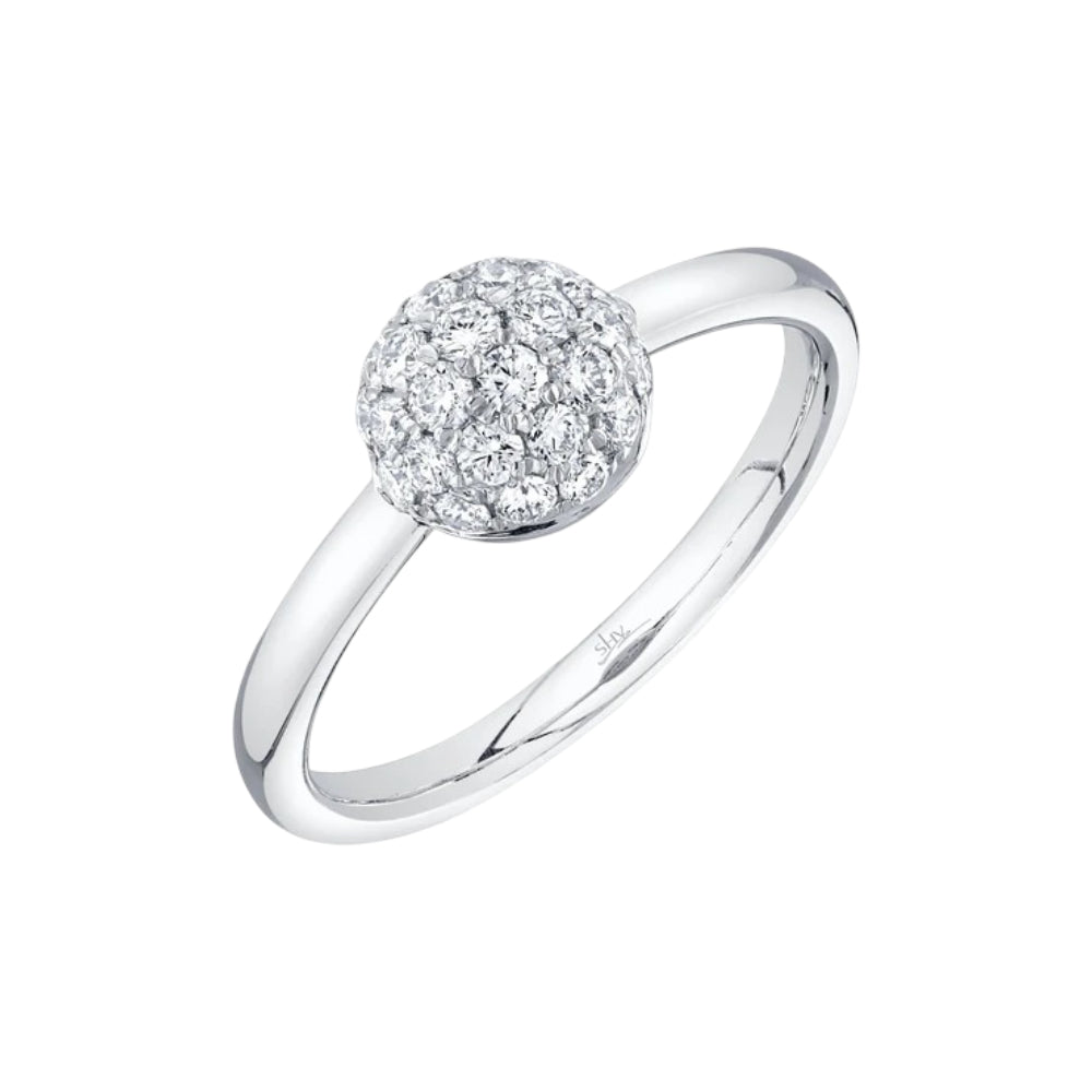 Shy Creation Kate 0.51 ct. Diamond Pave Circle Ring - Size 7