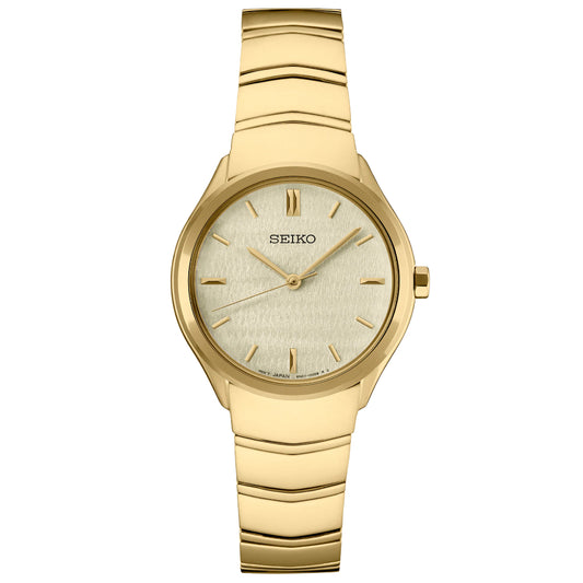 Seiko Essentials Women's 30mm Bracelet Watch - Gold