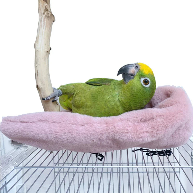 Winter Warm Bird Shawl Nest Corner Parrot Blanket Pet Small Animal Hanging Tent Cage Decoration For Parakeet Lovebird Cockatiel