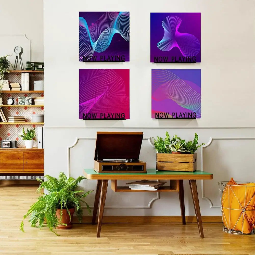 Floating Vinyl Record Shelf Acrylic Wall Mounted Display Rack