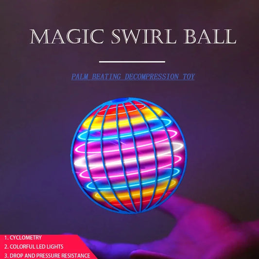 Flying Orb Ball 2023 Galaxy Cosmic Globe UFO Mini Drone Fidget Spinner Gift