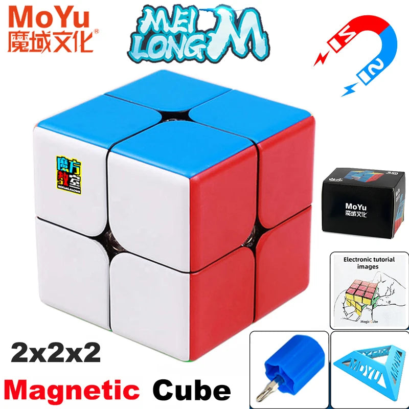 MOYU Meilong M Magnetic Magic Cube 3X3 2X2 Pyraminx Set