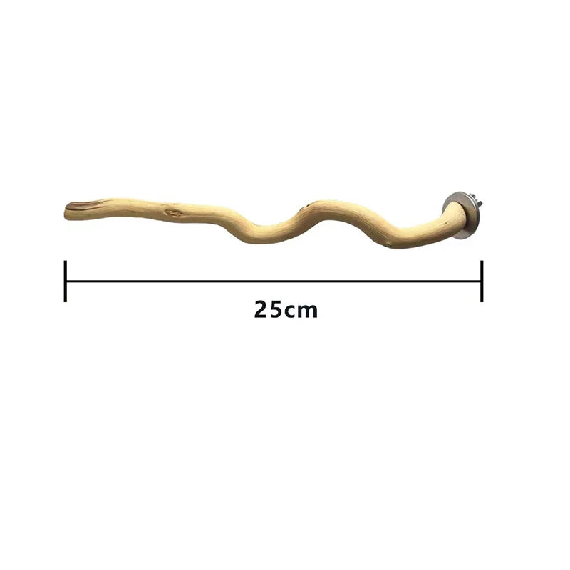 Natural Parrot Wood Fork Branch Perch Bird Cage Hanging Swing Bird Standing Branches Toys Birdcage Accessoriess