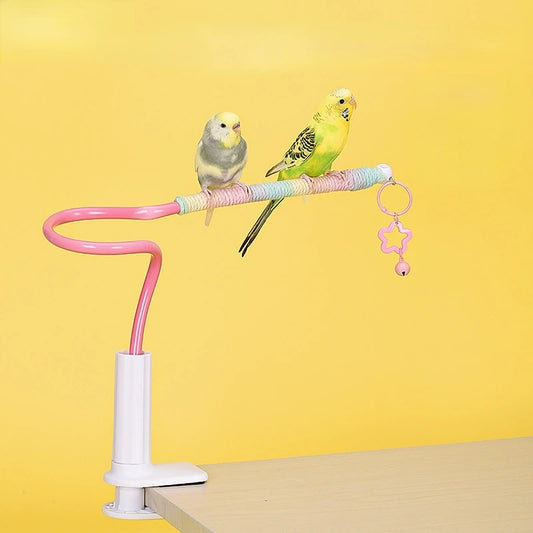 Bird Perch Stand Bird Training Portable Tabletop Platform parrot accessories Indoor Bird Stands for Parakeets Lovebirds Budgies