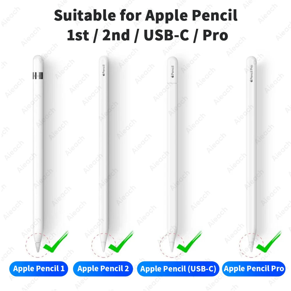 Punta de doble capa para lápiz Apple, punta para lápiz Apple Pencil de 1.ª y 2.ª generación, 2B, HB 2.0, 3.0, suave y dura, accesorios para lápiz iPad