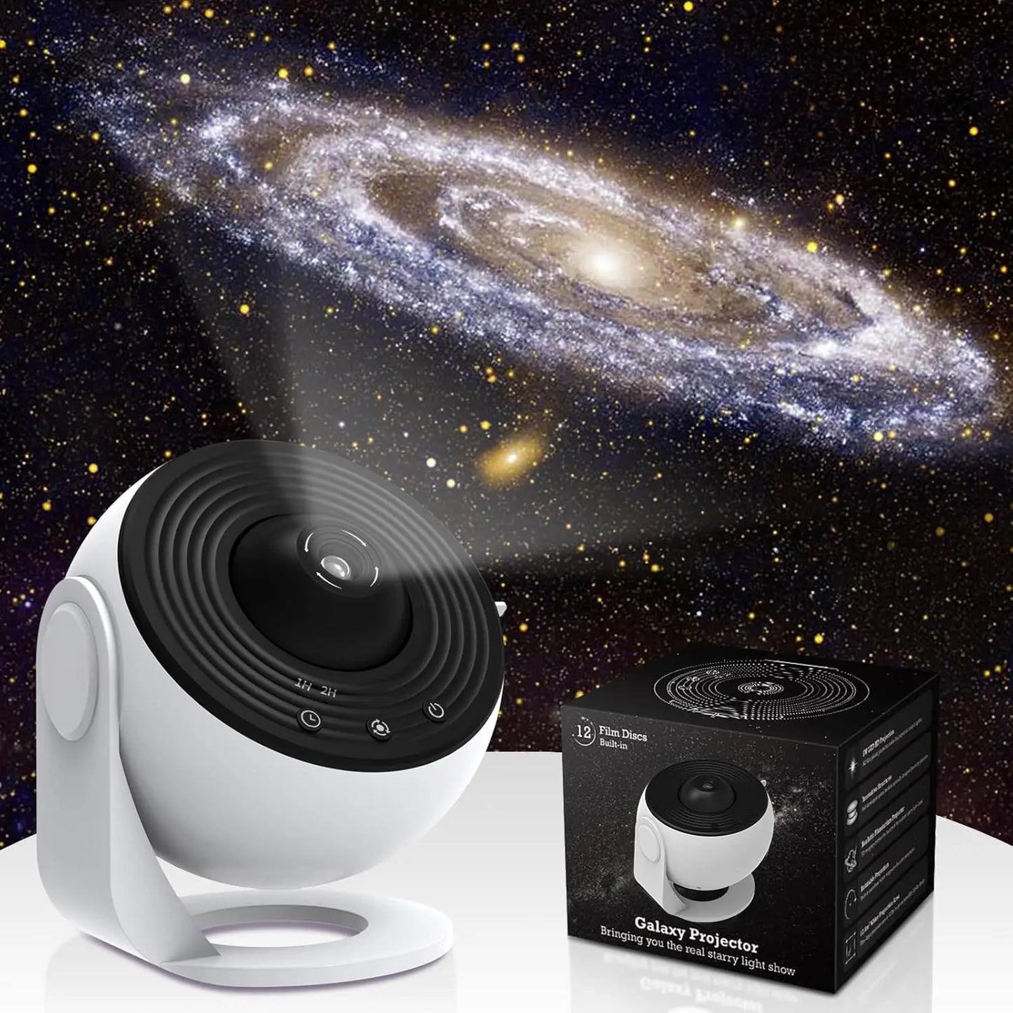 Planetarium Projector Night Light Galaxy Projector 360 Degree Rotation HD Star Projector For Bedroom Ceiling Decor
