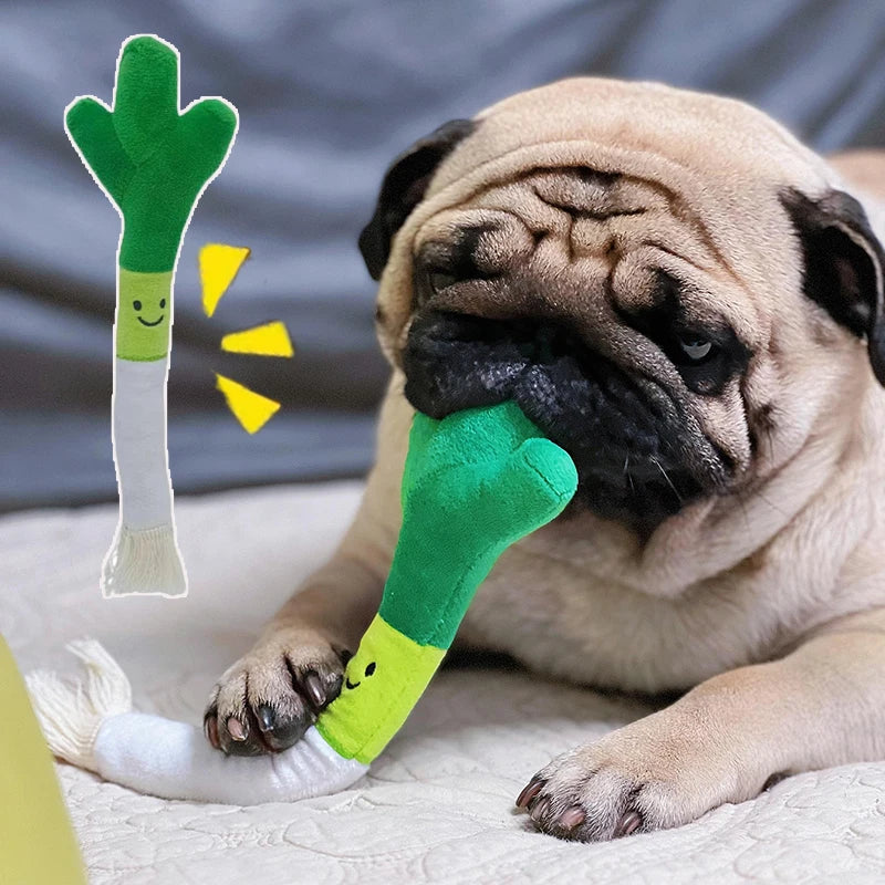 Funny Plush Dog Chew Toys Bite-resistance Small Large Dogs Squeak Sound Toy Teeth Cleaning Puppy Interactive Playing Supplies