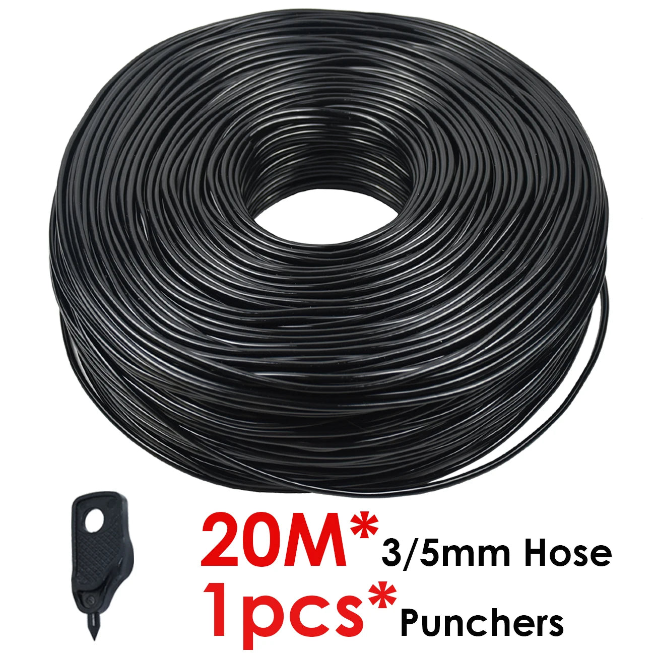 KESLA Greenhouse Drip Irrigation System 4-Way 3/5mm Automatic Watering Kit for Potted Plants 10 or 20 Sets