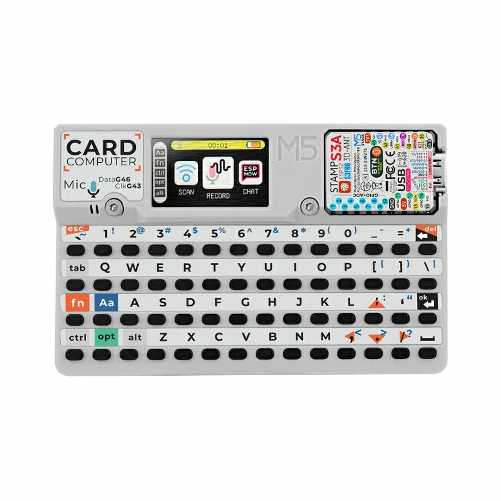 M5Stack Cardputer V1.1 StampS3A Development Board Portable ESP32-S3 Computer with 1.14 Inch Screen and 56 Key Keyboard