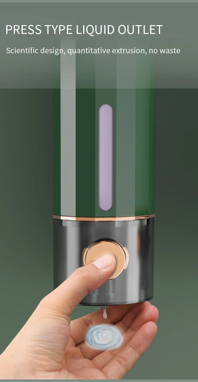 Manual Wall Mounted Soap Dispenser for Bathroom and Hotel Use - Versatile Hand Soap and Shower Gel Dispenser