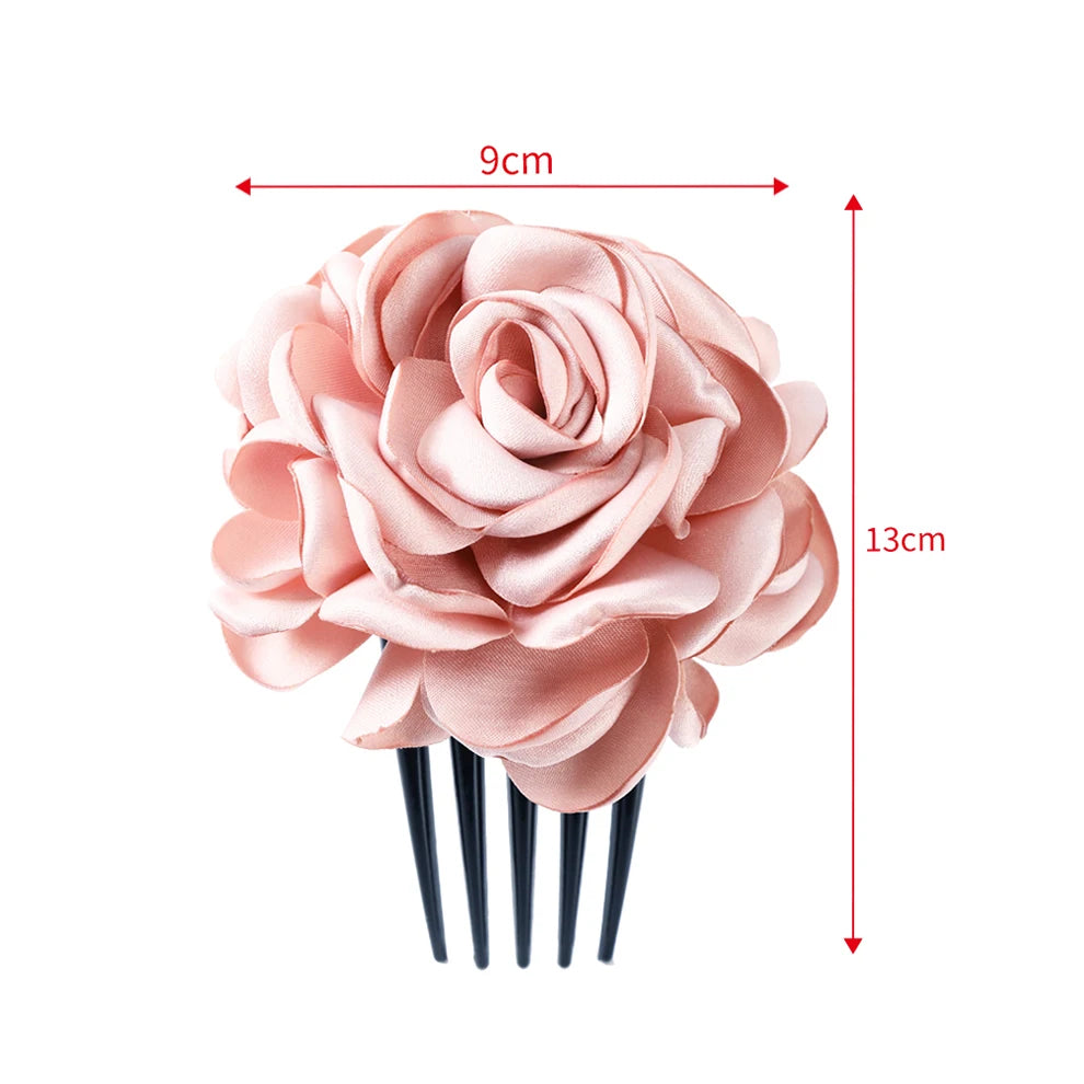 Molans Bridal Flower Hair Combs Wedding Floral Retro Hairpins For Women Barrette Hair Clips Hair Accessories Headwear