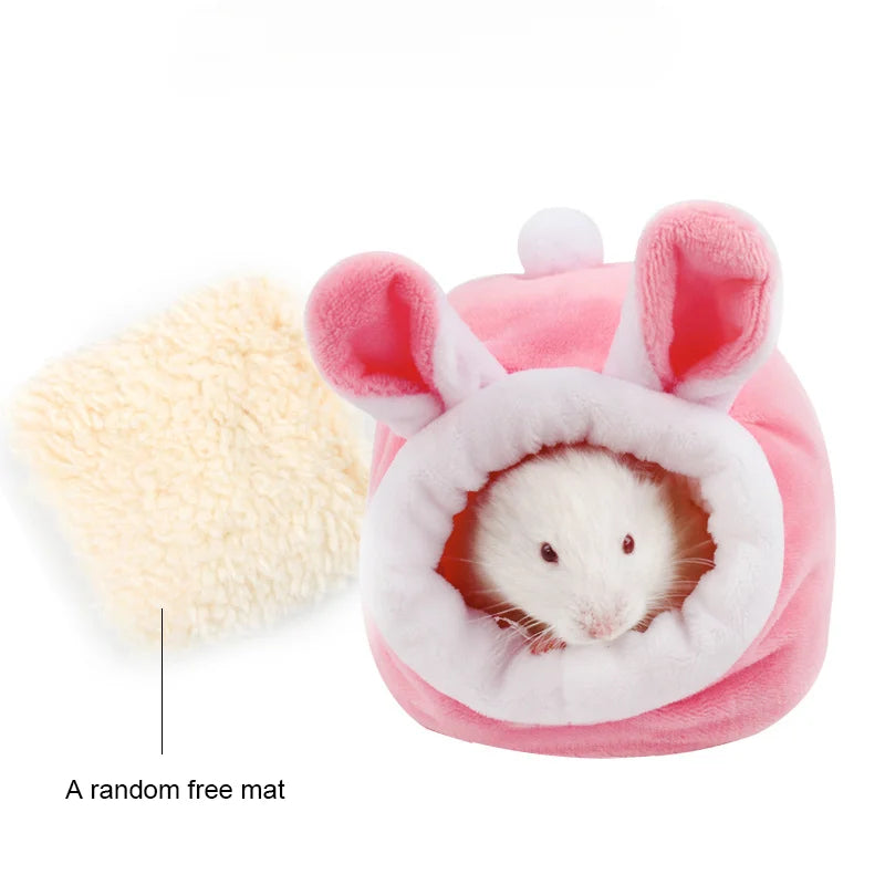 Hamster Cotton Nest Pet Warm Winter Supplies Winter Sleeping Bag House Small Fossa Gold Silk Bear House Mouse Nest Sleeping Bag