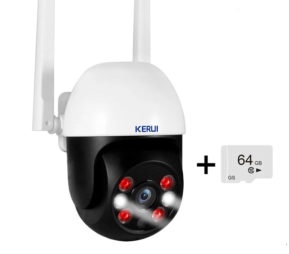 KERUI 4K PTZ WiFi IP Wireless Camera with Dual Lens 10MP 5K Video Surveillance for Outdoor Home Security
