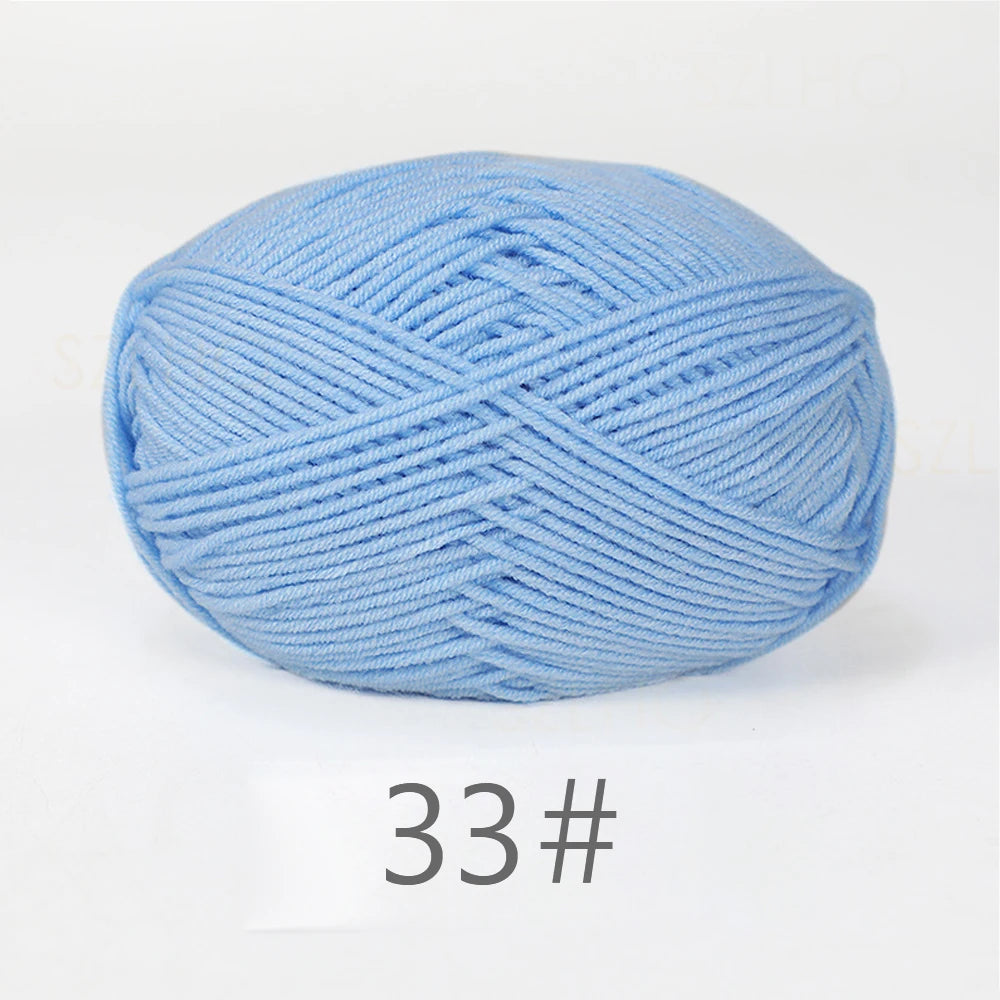 A1-1 50g Set Soft Milk Cotton Yarn for Knitting and Crochet
